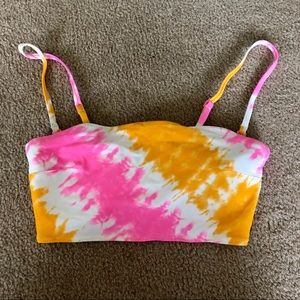 Aerie longline bandeau swim top